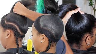 Invisible Ponytail Tutorial with Updo Hairstyling (Messy Bun)