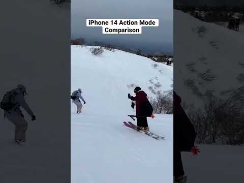 Testing Action Mode Shot On IPhone 14 Pro Winter Sports Edition