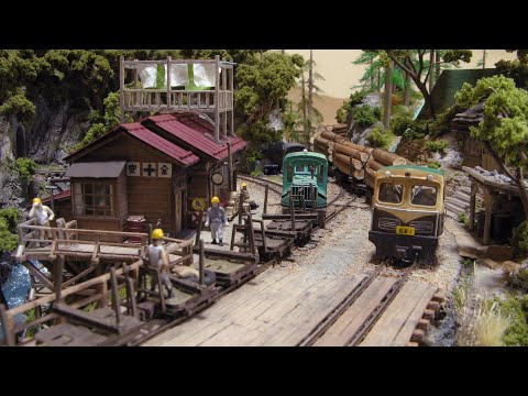 木曾森林鉄道レイアウト - YouTube