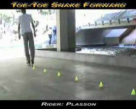 Toe-Toe snake forward  - Slalom Tricks