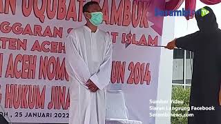 Sampai Pingsan Dua Kali, Wanita Terpidana Kasus Zina di Aceh Barat Ambruk Terkena Cambuk Algojo