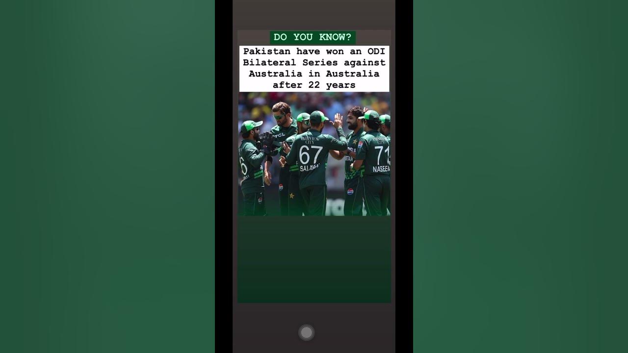 Australia vs Pakistan Third ODI 2024 test cricket t20 