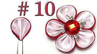 Ribbon Flowers Tutorial for Beginners - Lesson 10