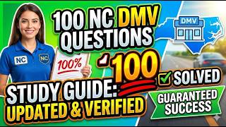 100 QUESTION NC DMV TEST STUDYUPDATEDVERIFIED100 SOLVEDGUARANTEED SUCCESS