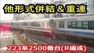 【223系2500番台の嵯峨野線運用】221系や223系6000番台との併結＆重連8両(普通＆快速)