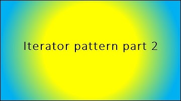 Iterator pattern part 2