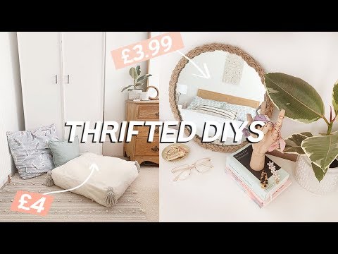 Thrifted Room Decor DIYs on a budget | Home Decor Ideas 2019