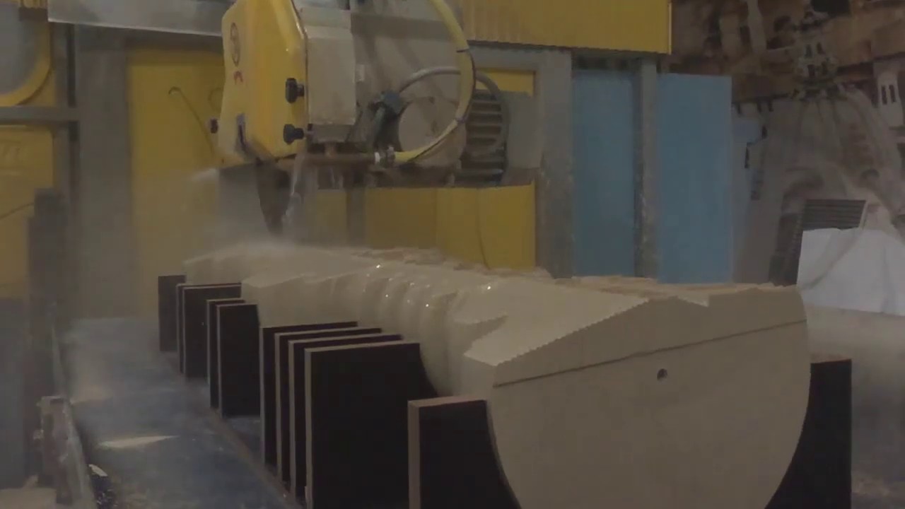 Фрезеровка мрамора на станке с ЧПУ - YouTube