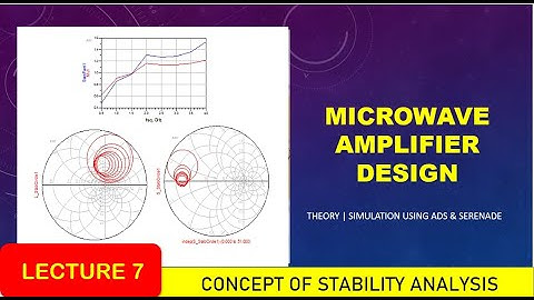 Lecture 7 |Concept of Microwave Amplifier Stability | Smith Chart Stability Circles Derivation