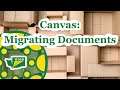 Canvas: Adding Your Existing Course Material