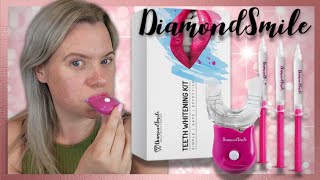 DIAMOND SMILE Fast & Easy  TEETH WHITENING KIT Review *I'm Impressed! | Clare Walch