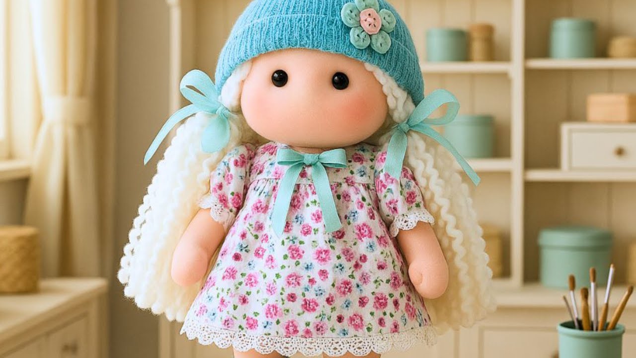 💖 ¡Ideal para PRINCIPIANTES! Muñeca de trapo fácil, linda… y SIN MOLDES!