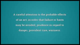 Caution Meaning