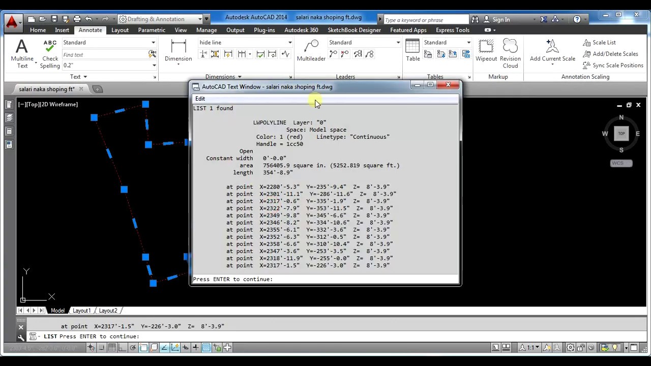 How to calculate area of plot in AutoCAD? land area calculation in