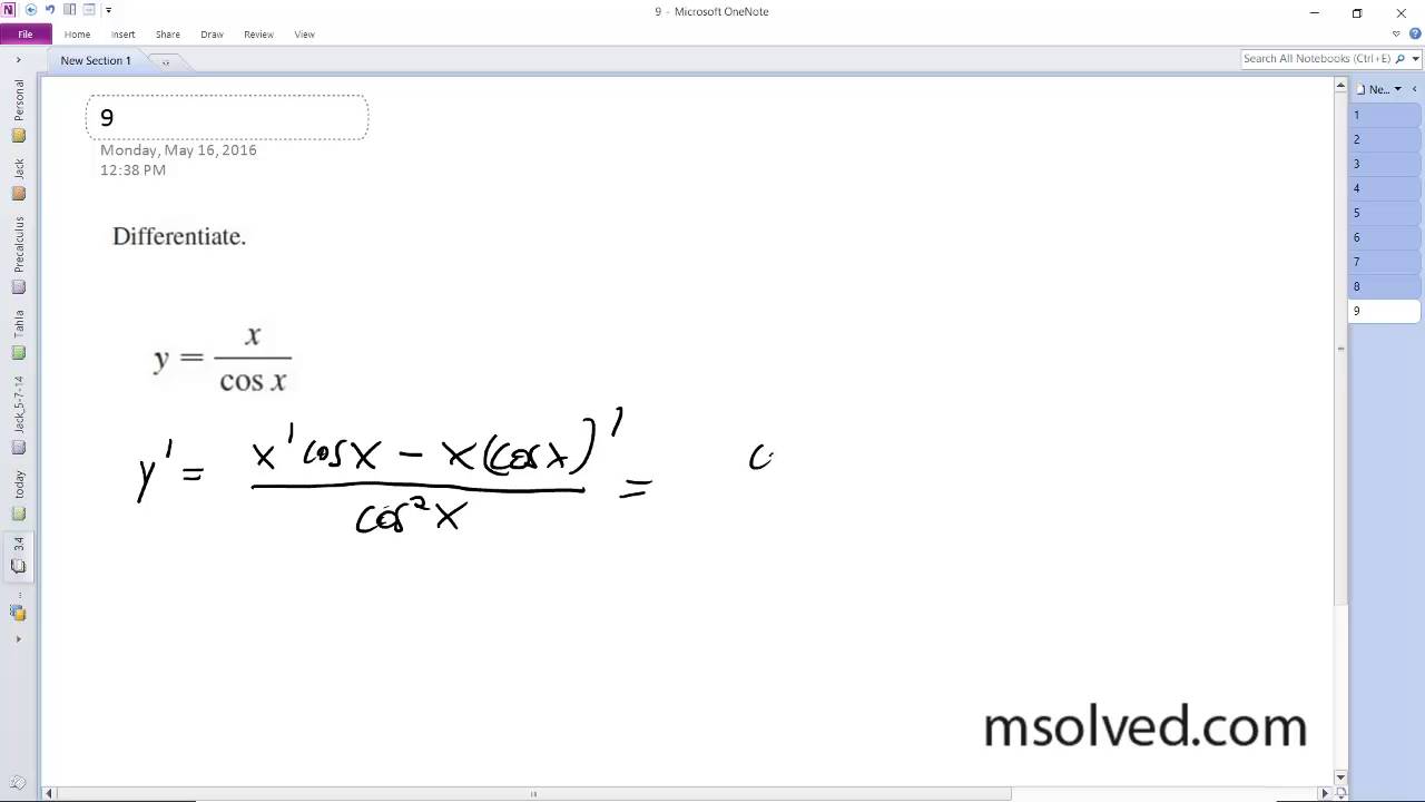 Differentiate Y X Cos X Youtube Differentiate Y X Cos X Youtube