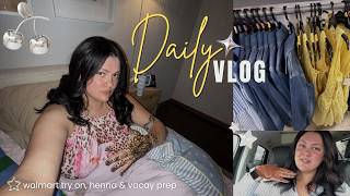 weekly vlog | walmart finds, vacation prep + henna