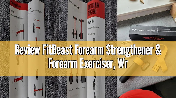 Review FitBeast Forearm Strengthener & Forearm Exerciser, Wrist Roller with Thicker Handle, Forearm