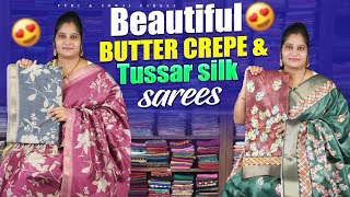Elegant Er Silk Sarees & Pure Tussar Silk Sarees Stunning Latest Designs