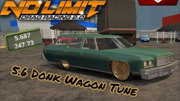 5.6 Shawn Ellington Donk Wagon Fastest Tune - No Limit Drag Racing 2