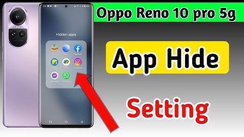 Oppo Reno 10 pro 5g  App hide Kaise kare | How to hide apps setting in oppo reno 10 pro 5g