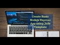 Create basic nodejs express app using jade template