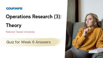 Operations Research (3): Theory Quiz for Week 6 Answers