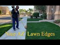 How i edge the lawn using a string trimmer and ames 2wheel lawn edger rotoedger