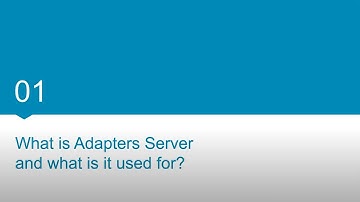 BPM course: 5. Governance and Integration | What is Adapters Server and why use it 5.08 01