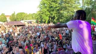 Stonebwoy Performs At Uppsala Reggae Festival 2019, Sweden.