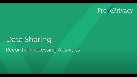 ProvePrivacy | ROPA | Data Sharing
