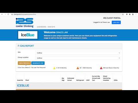 IRS Client Portal How To Guide - F-Gas Report