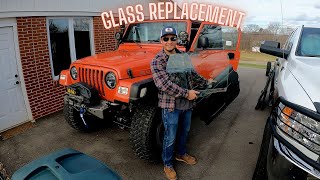 Jeep Wrangler TJ LJ Door Panel & Glass Replacement