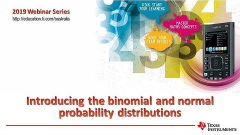 Introducing the binomial and normal probability distributions with TI-Nspire