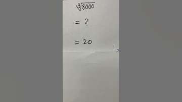 #shorts #maths #cube root 8000 = ?