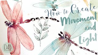 Best Watercolor Dragonfly Tutorial for Beginners  Doodle Dragonflies for Junk Journal Fodder Pages