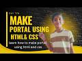 Day 10 Practice Student Portal, Principal Portal &amp; Admin Panel using HTML &amp; CSS | Web Dev Tutorial