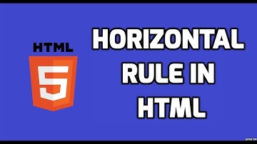 What is Horizontal Rule in HTML?