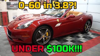 The ferrari california can easily be found for under $100k right now,
and at that price, it might you've been waiting for. yes, it's not
m...