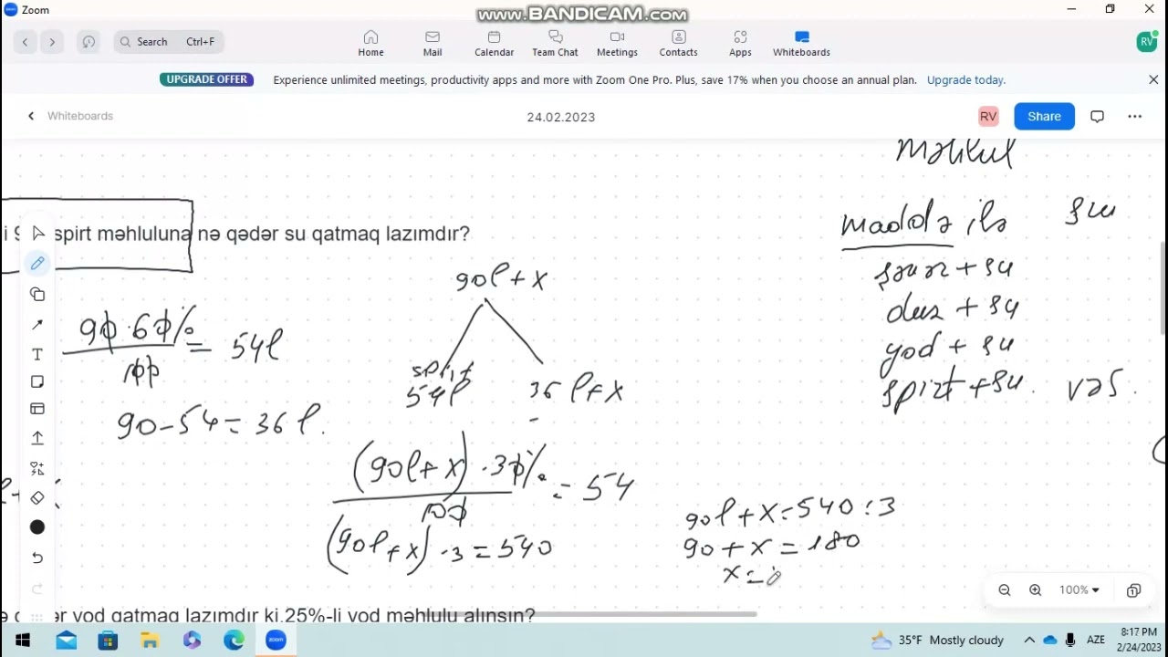 FAİZ - Məhlul məsələlərinin həlli
