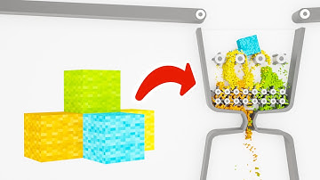 Shredding Minecraft Wool Blocks ( Molecular Script Addon )