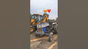 Jcb 3dx backhoe machine loading red mud in Swaraj and Mahindra tractor #shorts