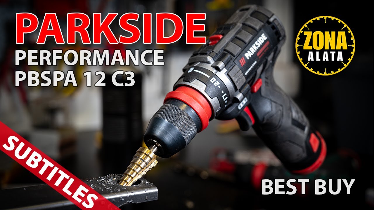 Parkside Performance PBSPA 12 C3 - Taladro atornillador inalámbrico (12 V,  sin batería ni cargador)