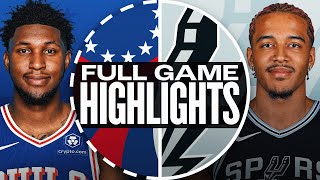 NBA 샌안토니오 128-120 필라델피아 땡겨티비 하이라이트