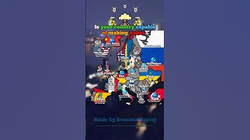 Is your country capable of making nukes? ☢️ #europe #geography #mapping #countries