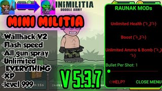 mini militia mod apk for V5.3.7  | Mod menu download |