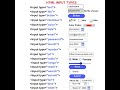 HTML Input Tags List Tutorial For Beginners (Web Development) || Chirag Satyal #shorts #html