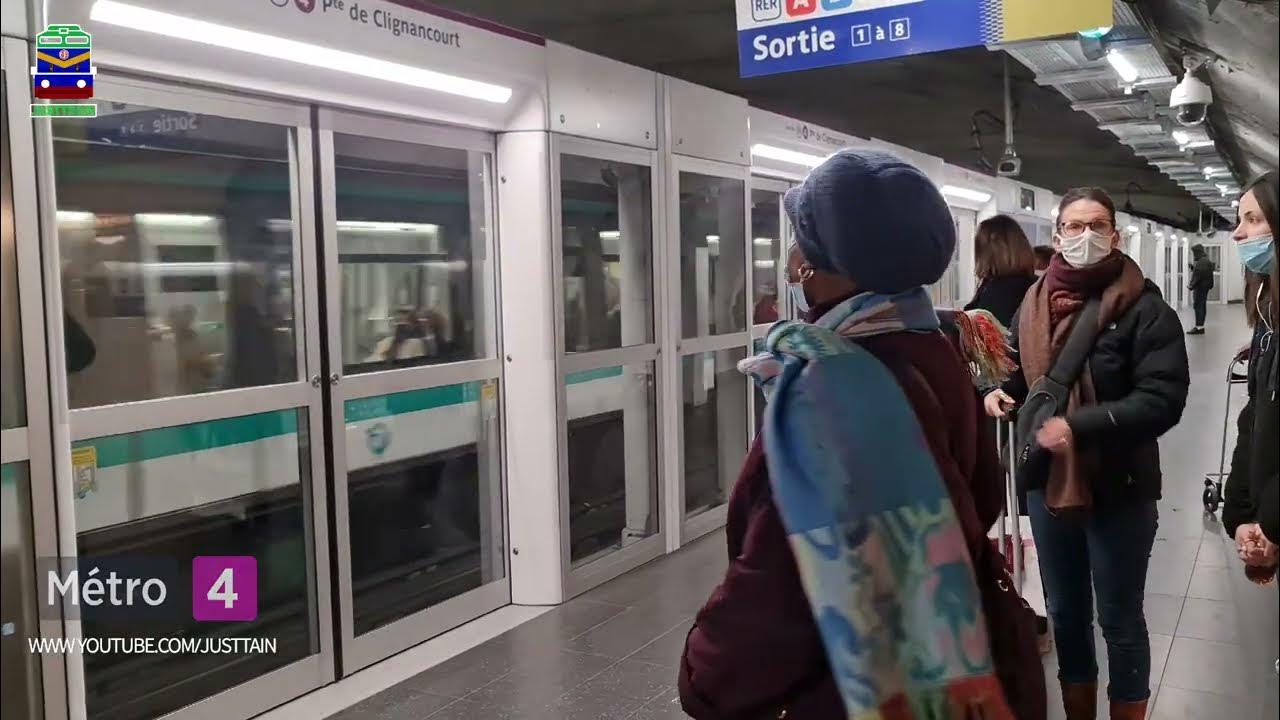 Paris Métro Ligne 4/RATP (Châtelet) just train - YouTube