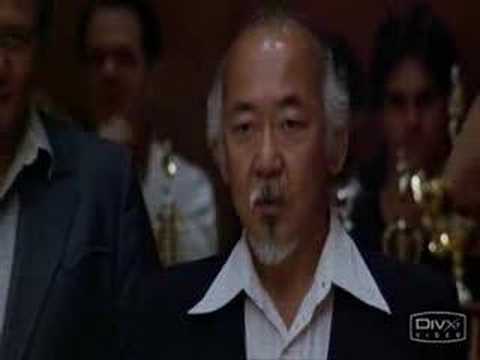 Karate Kid classic scene