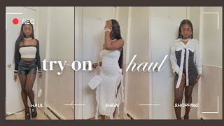 HUGE $200+ SHEIN HAUL | trying on cute dresses, shirts, skirts, jewelry, etc