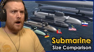 Royal Marine Reacts To Submarines Size Comparison